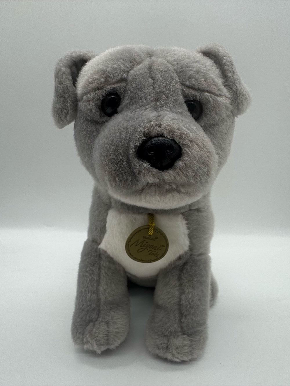 Miyoni Tots Grey Plush Dog